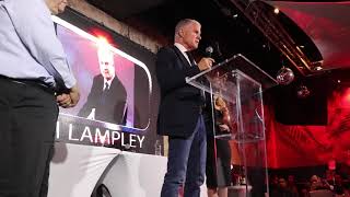 JIM LAMPLEY PROVIDES AN INSPIRING SPEECH AT THE 2019 BWAA AWARDS DINNER