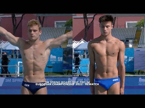3m Spring Board Men's  Diving Prelim | European Championship 2022 REWATCH
