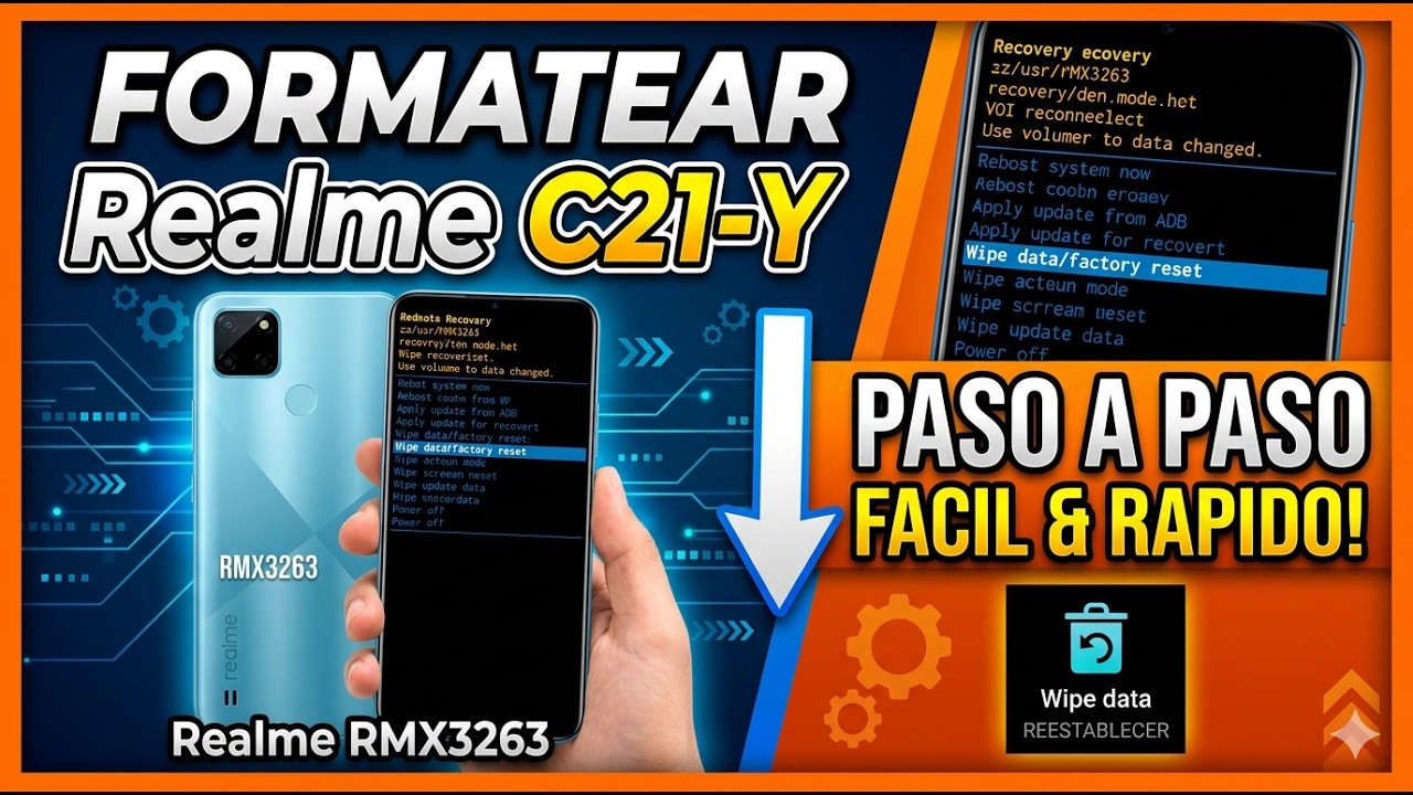 🚀 Como Formatear Realme C21-Y (RMX3263) en 5 MINUTOS 💥 Super Fácil