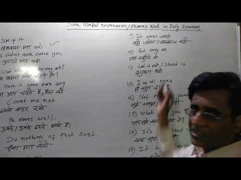 Some useful expressions in daily speaking