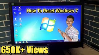 How To Reset Windows 7 PC In 2020 || How To Factory Reset Computer In Hindi