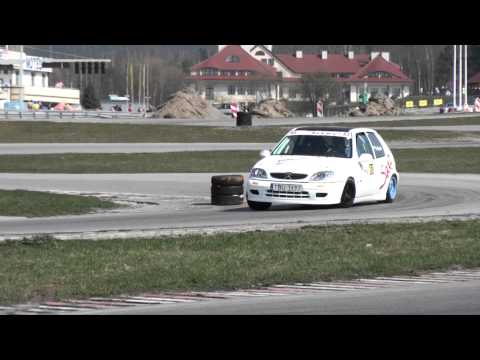 Mostek Bartosz - Citroen Saxo - SuperOES 4 Runda  Tor Kielce 11-04-2015