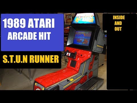 The Original Atari Stun Runner (1989) Arcade machine- *Inside and out*