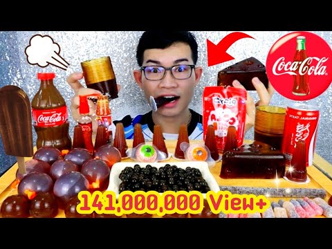 เยลลี่เคียวโฮ รสโคล่า ขวดโค้กกินได้ ปีโป้โคล่า #Mukbang Edible Coke Bottle Coke Cola Kyoho:ขันติ