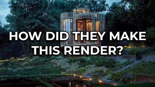 We analyze professional rendering | Cp. 3 | 3dsmax, Corona render, XRef, Forest Pack, TyFlow.