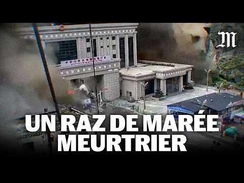 En image, le raz de marée qui a submergé le Népal et le Tibet