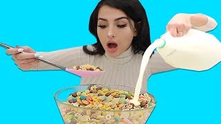 Download the video "Mixing EVERY Cereal TOGETHER"