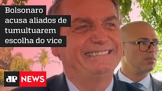 Bolsonaro diz que quer um vice-presidente ‘que não dê trabalho’ em 2022