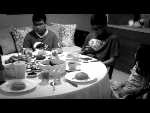 Kailey breakfast at aunty and family