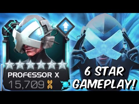 6 Star Rank 2 Professor X Gameplay First Look! - HUGE SPECIAL DAMAGE!! - Marvel Contest of Champions