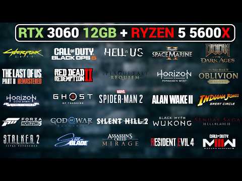 Ryzen 5 5600X + RTX 3060 12GB | 1080P and 1440P Gaming Test