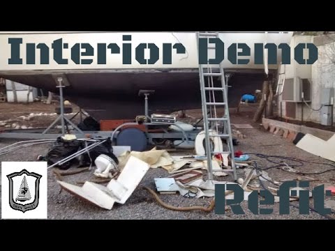 Sailboat Restoration - Interior Demo On A Columbia 8.3 Sailboat
