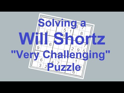 Sudoku Primer 180 - A Will Shortz 'Very Challenging' Puzzle - Subscriber Request