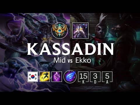 Kassadin Mid vs Ekko - KR Challenger Patch 8.7