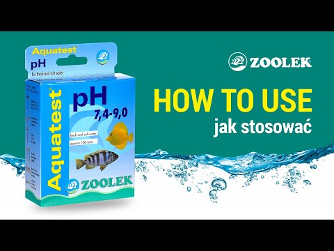 ZOOLEK Aqua Test pH 7.4-9.0 (1110) - Test na pH w zakresie 7.4-9.0 do akwarium słodkowodnego i morskiego