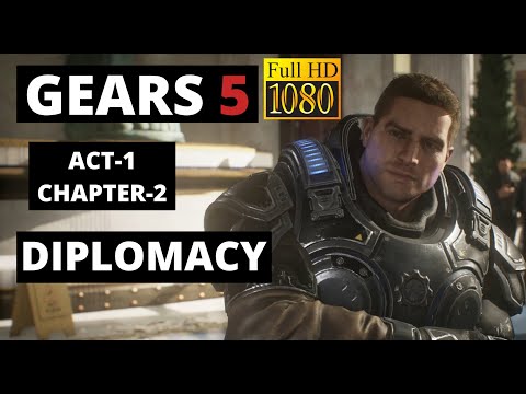 Gears 5 Pc Gameplay Walkthrough Act 1- chapter 2- Mission: diplomacy -No Commentary 1080p Hd 60fps