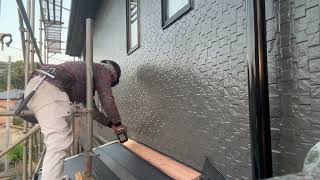 R7 11月8日　下屋根壁際貫板施工