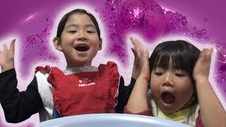 ぷにゅぷにゅボールを切って中身を出してみたよ！