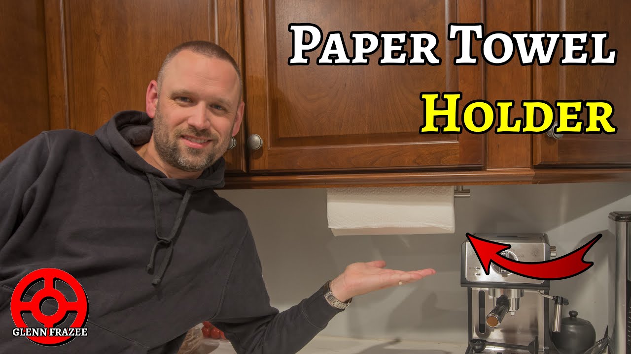 Make Your Wife Happy! | Install an Under-Cabinet Paper Towel Roll Holder