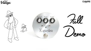 Video thumbnail for Expandora Vintage Reissue DEMO & REVIEW | EXP-2000 w/ NOS LM308 | Guitar + Bass, Clean vs Dirty Amp! by Pair of Pandas