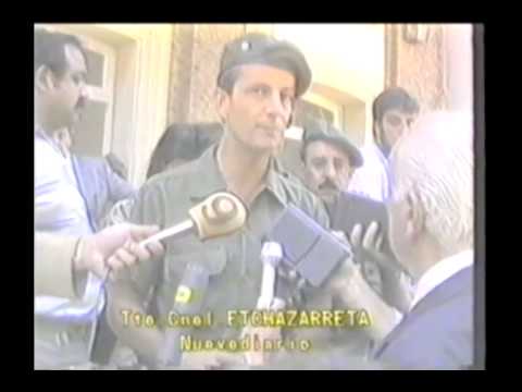Tte. Cnel. Etchazarreta tras el combate en La Tablada
