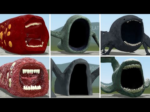 OLD AND NEW UPDATE: TRAIN EATER, SEA EATER, THE BLOOP VS ALL TREVOR HENDERSON BATTLE In GMOD!