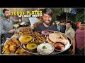 6 IN 1 UNLIMITED Thali Best Indian Street Food CHALLENGE Chili Paneer Masala Makhani Pasta More