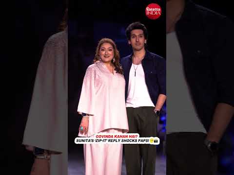 Sunita Ahuja SHOCKS Paps with "Zip-It" Gesture When Asked About Govinda 😶💥 #sunitaahuja #govinda