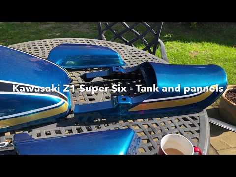 Kawasaki Z1 Super Six -  Tank and Panels