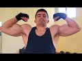 young bodybuilder showing his pumped muscle | flexing | muscle worship