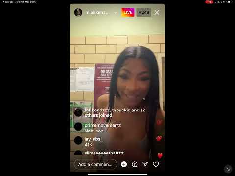 MIAH KENZO ON LIVE LOOKING MAD GOOD 😘🥰 *TALKING CRAZY*