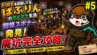 🕸️蜘蛛スポナー発見！廃坑完全攻略【#5】