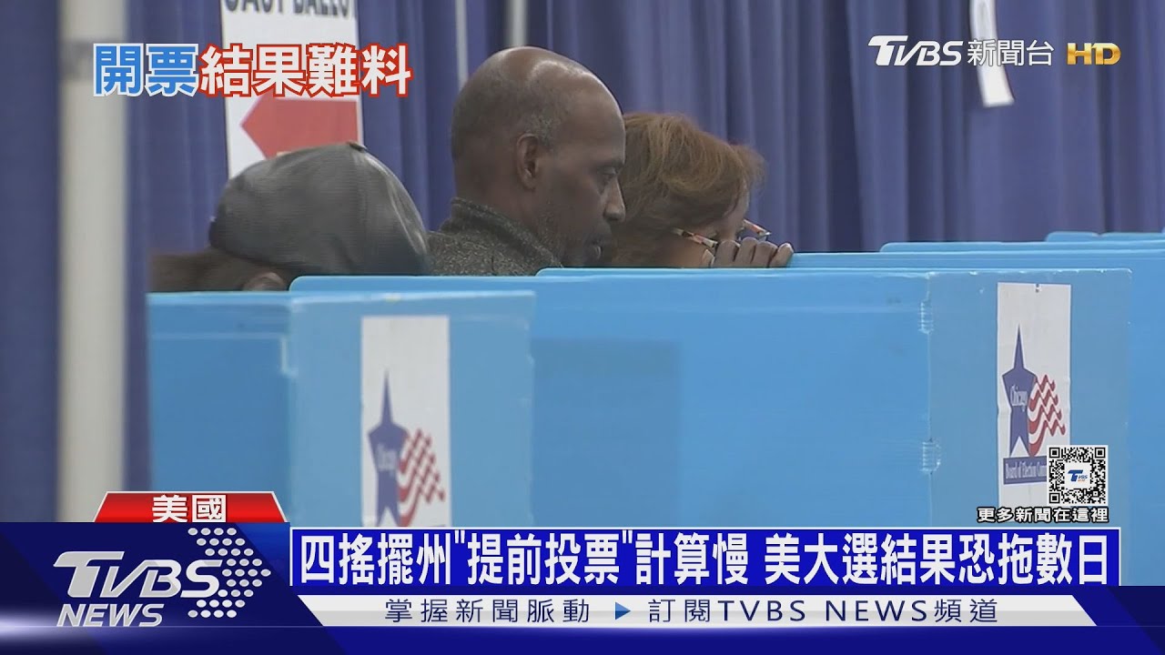 四搖擺州「提前投票」計算慢 美大選結果恐拖數日