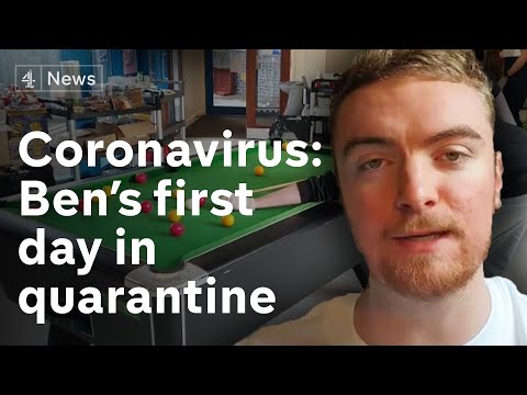 検疫の内側。ベンは、英国の検疫で彼の最初の日を過ごす (Inside Quarantine: Ben spends his first day in quarantine in the UK)