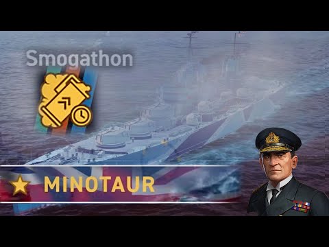 HMS Minotaur Somgathon Smoke Build | World of Warships Legends