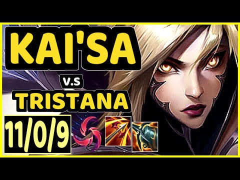LUSKKA (KAI'SA) vs TRISTANA - 11/0/9 KDA BOTTOM ADC GAMEPLAY - BR Ranked GRANDMASTER