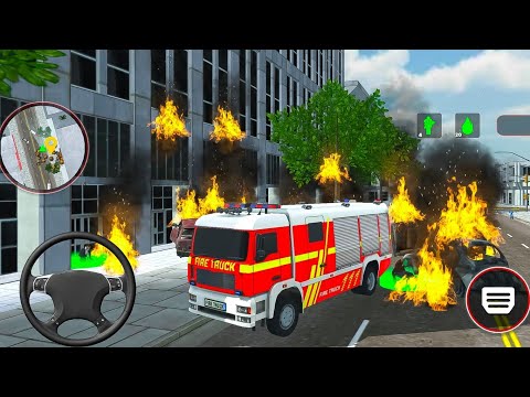 Real Fire Truck Driving Simulator- 911 Emergency Fire Fighting Fireman's 3D -Android GamePlay