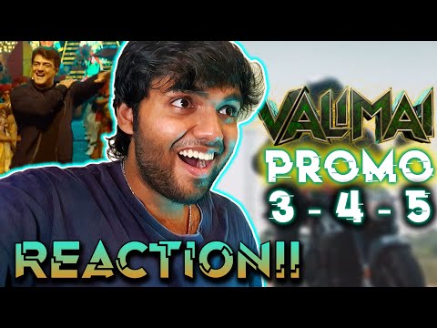 Valimai Promo 3,4 & 5 | REACTION!! | Ajith Kumar | H Vinoth | Yuvan Shankar Raja | Ghibran