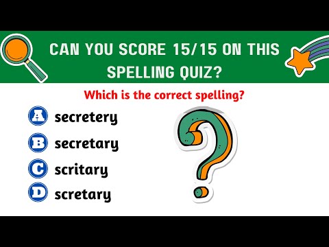 Can YOU pass this spelling test? 98% CANNOT! 15 most MISSPELLED words )Spelling