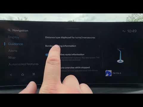 HYUNDAI Santa Fe V – Cómo activar información de cruce de fronteras en la navegación