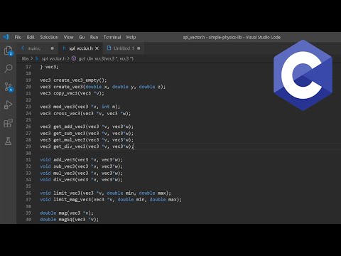 vector library code | simple-physics-lib series