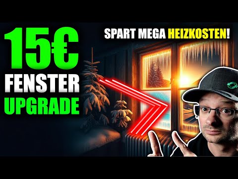 Warum nutzt keiner dieses super günstige Fenster Wärme UPGRADE? Nachgemessen!