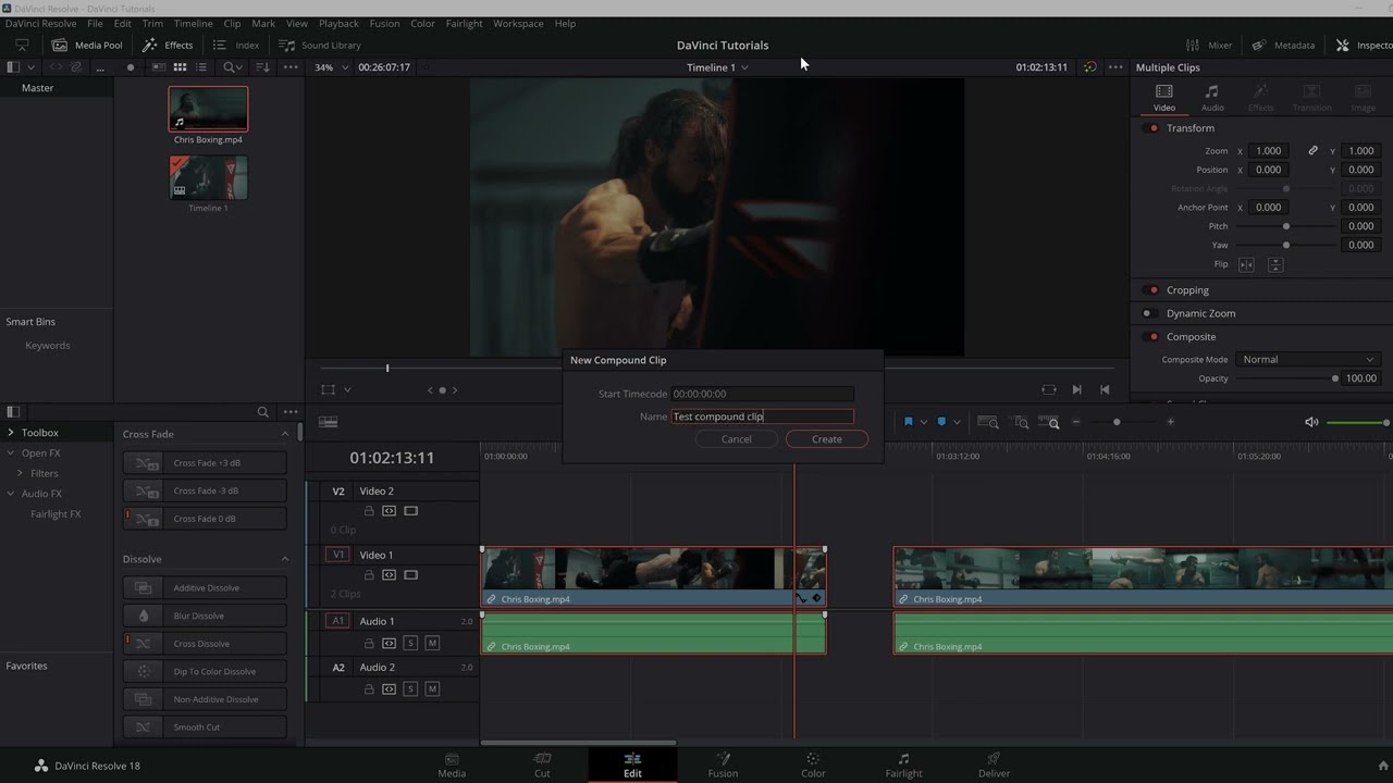 How to Merge Clips in DaVinci Resolve in 19 Seconds