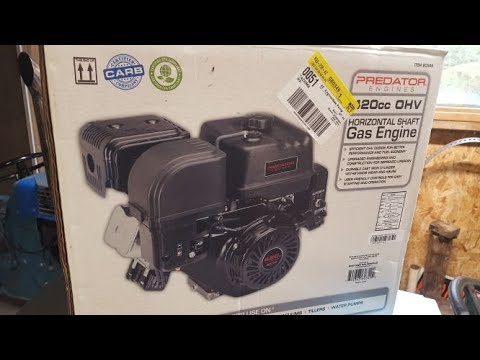 PREDATOR 13 HP/420 CC ENGINE UNBOXING AND FIRST START