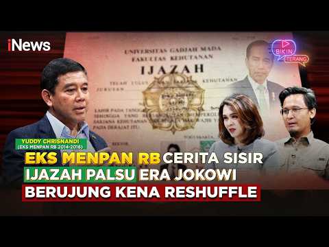 Yuddy Chrisnandi Bicara Sisir Ijazah Palsu Era Jokowi Berujung Kena Reshuffle, hingga Menlu Ideal