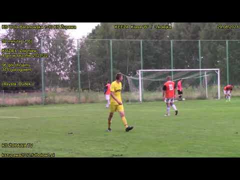 KS Wola Baranowska 1-10 KS Żupawa (1-6 Kozieł Zbigniew) 29.08.2021