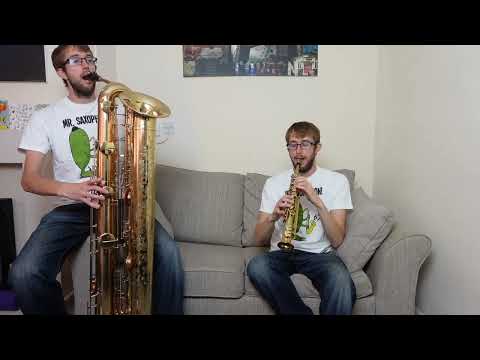 Tubax (contrabass) and Sopranino Saxophone Duet