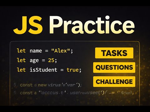 Javascript Variables Practice Tasks Mini Challenge React Developer Tech Javascript