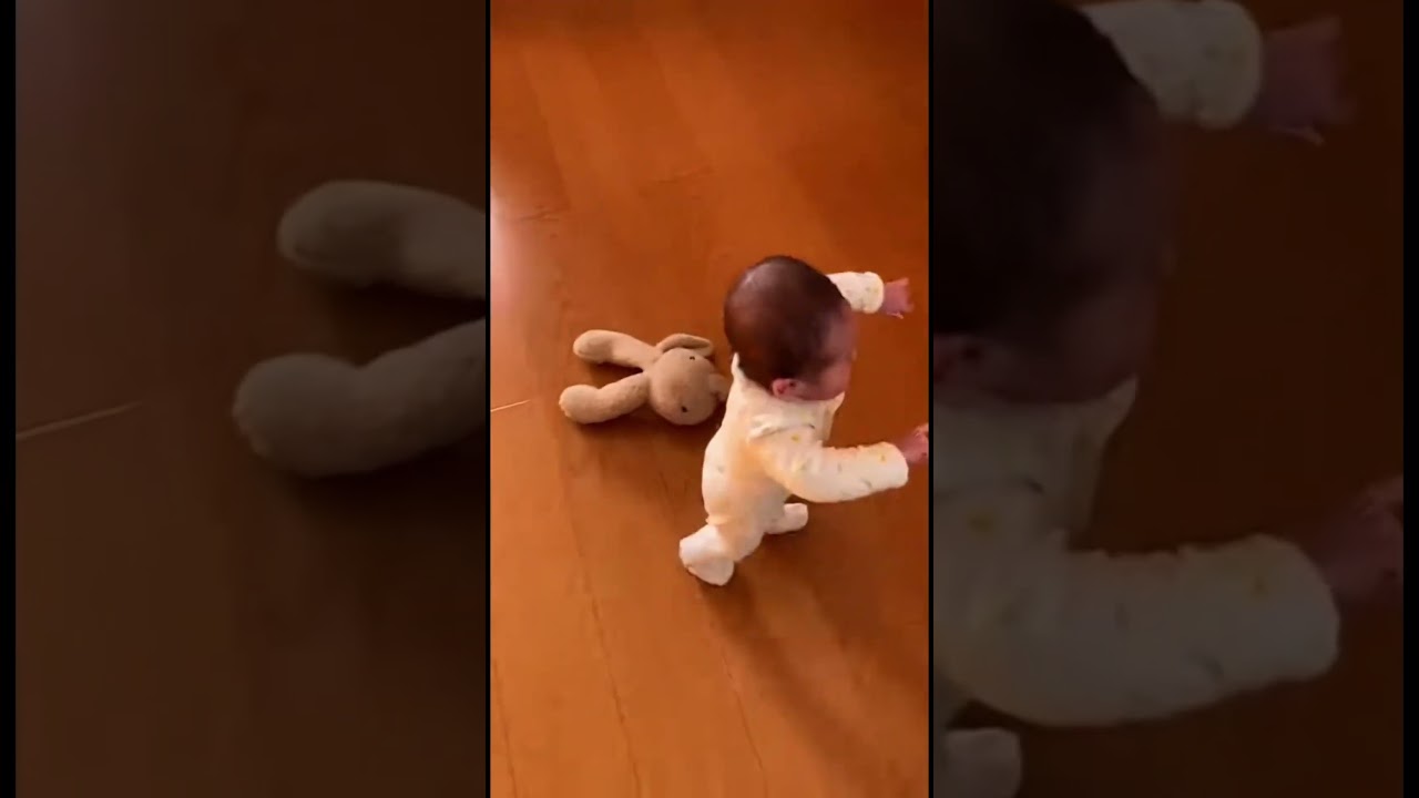 赤ちゃんの大脱走　#baby #cute #赤ちゃん #元気お届け #すごい