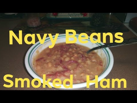 Smoked Ham Shank and Navy Beans